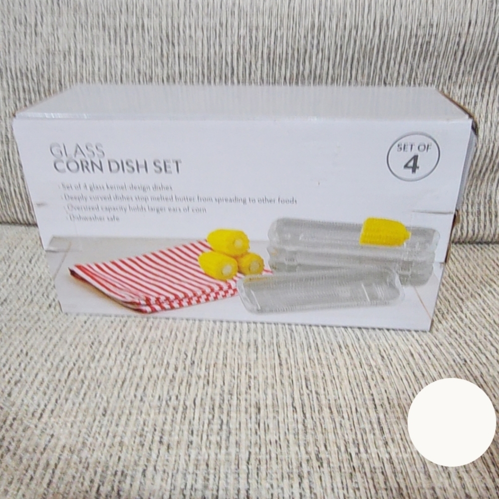 Glass Corn Dish Set Of 4